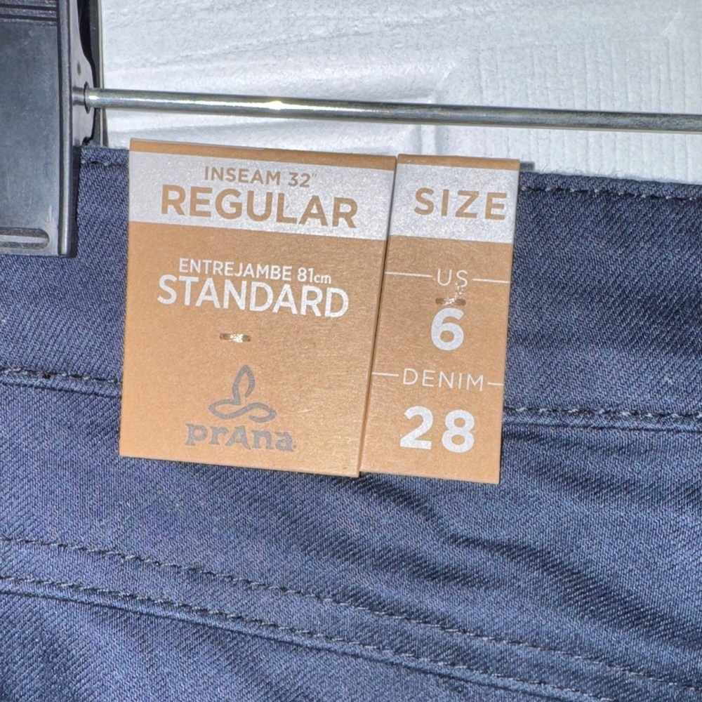 Prana Women's High Rise Jeans - Navy Blue - Picture 6 of 7